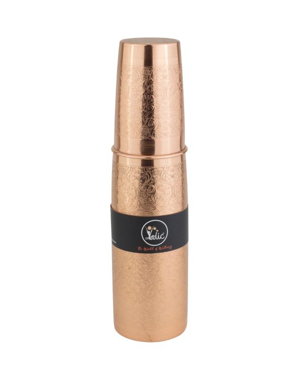 Drvedic Copper Jal Glass Bottle