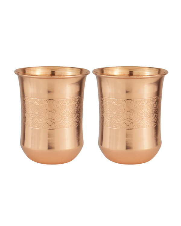 Drvedic Copper Curvy Glass Set - Image 2