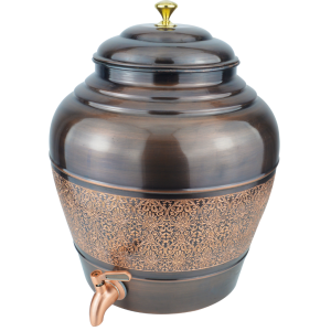 Drvedic Copper Kulfi Mataka (Antique Carving)